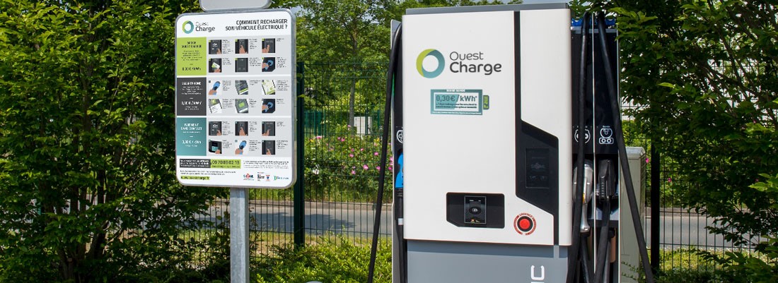 Six nouvelles bornes de recharge rapide pour véhicules électriques